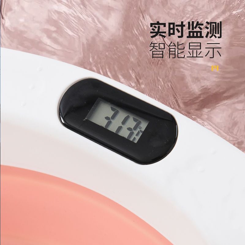 حوض استحمام للأطفال قابل للطي سميك حوض كبير للأطفال حوض استحمام منزلي للأطفال حديثي الولادة - Image 5